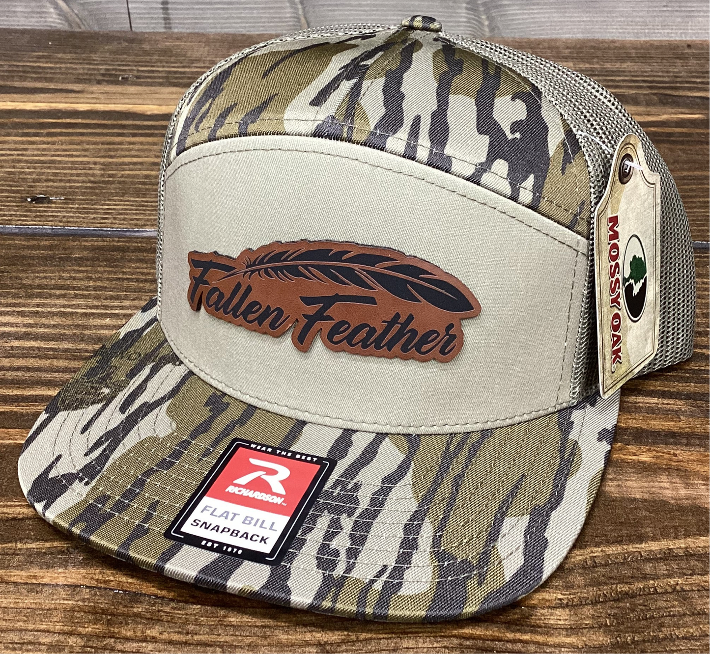 Mossy Oak Bottomland Leather FF patch
