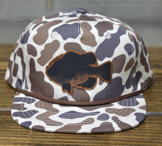 Youth Old School/Leather Bluegill Patch Rope Hat