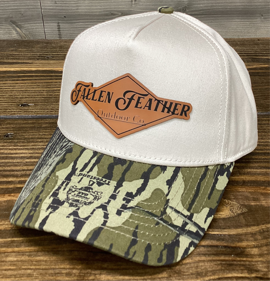 Mossy Oak Treestand Bill Leather Patch Hat