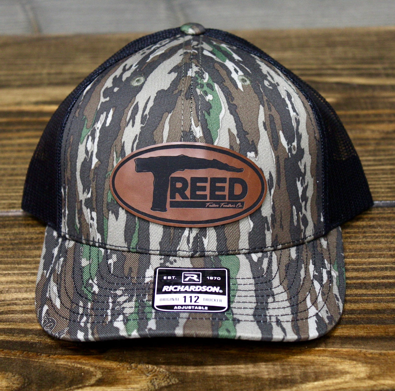 Realtree OG/Leather Treed Patch 112