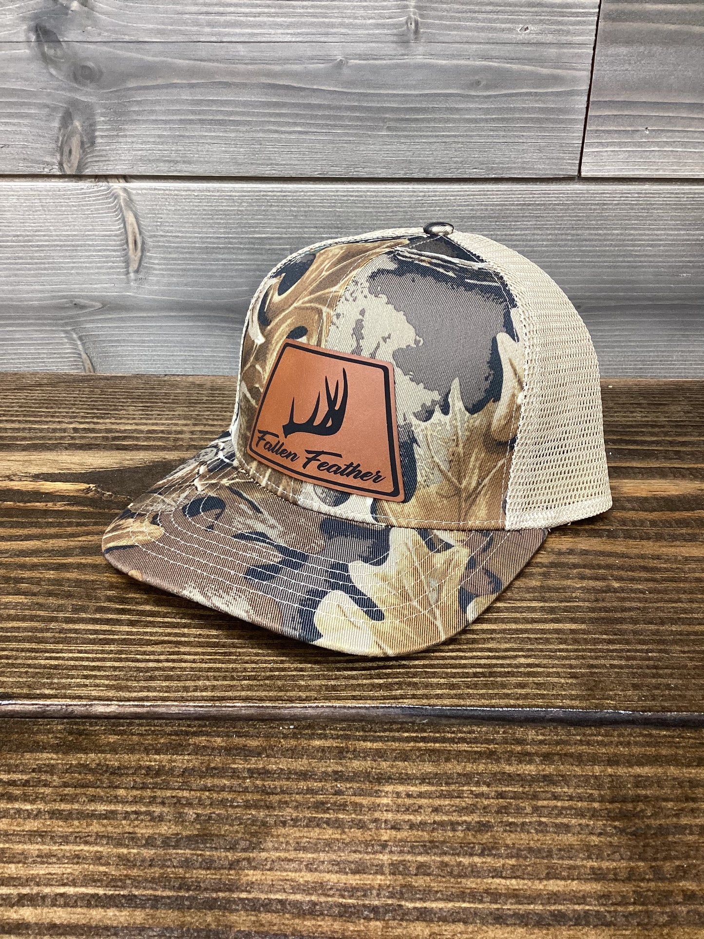 Realtree Advantage Snapback Leather Shed Patch Hat
