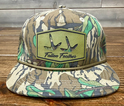 Mossy Oak Greenleaf Rope Hat, silhouette track