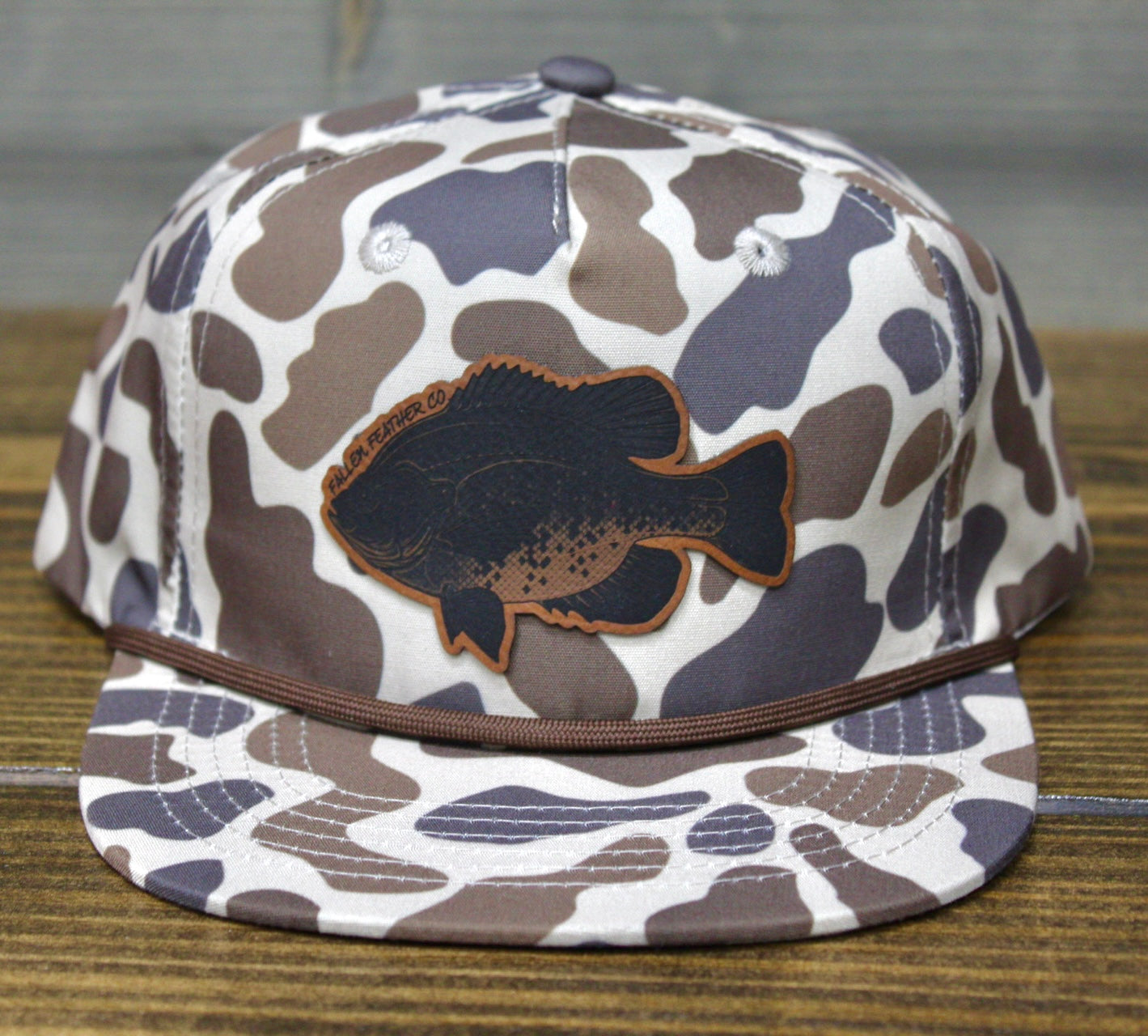 Youth Old School/Leather Bluegill Patch Rope Hat