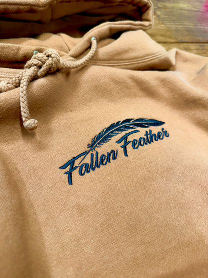 Fallen Feather Embroidered Logo Hoodie