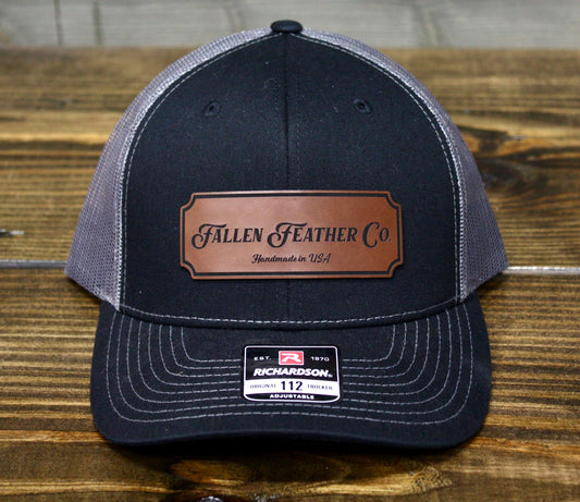Black/Gray Classic Leather Patch 112